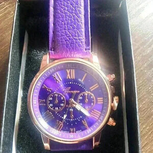 Geneva platinum quartz  ladies watch